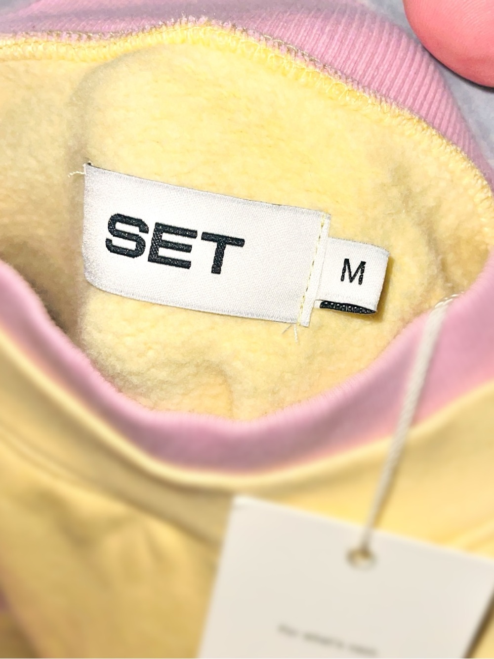 Set Active Yellow Layered Crewneck - Picture 2 of 2